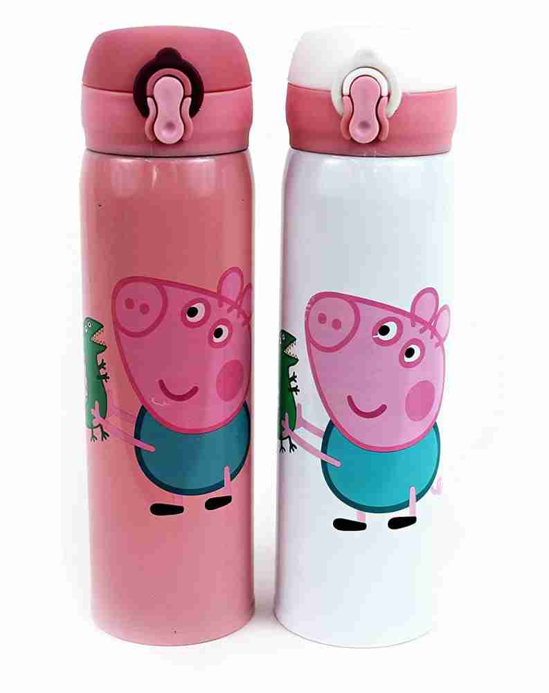 Peppa Pig Stainless Steel Flask Insulated Sipper Water Bottle for Boys Kids