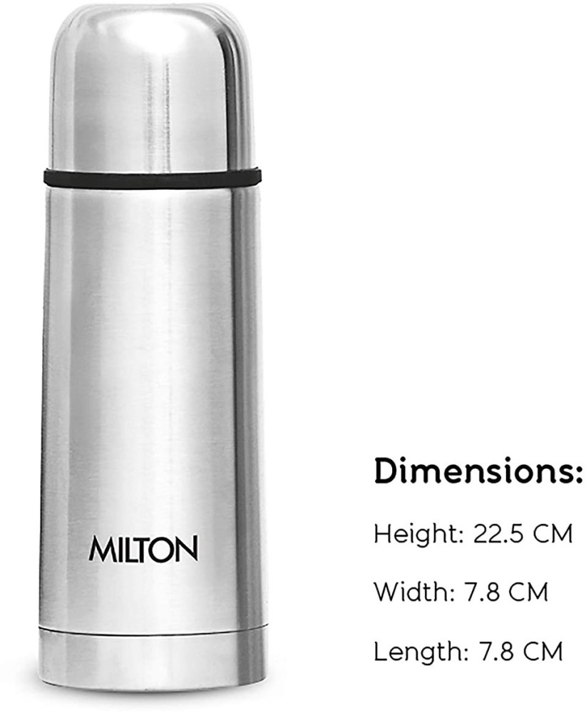 Buy Milton Flip Lid 1000 Thermosteel 24 Hours Hot and Cold Water Bottle  with Bag, 1 Litre, Silver Online at Best Price in India - Snapdeal