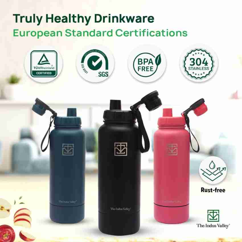 Buy Best Stainless Steel Hot & Cold Flask Bottle with Drinking Mug Lid –  The Indus Valley