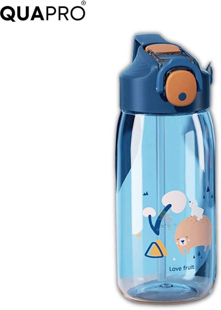 720ML Kids Water Bottle with Straw Ins Cute Cartoon Leak Proof