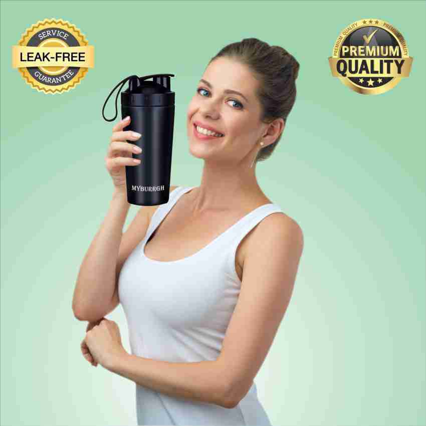 Stainless Steel Visible Window Shaker Bottle BPA Free, Gym for Protein  Shaker