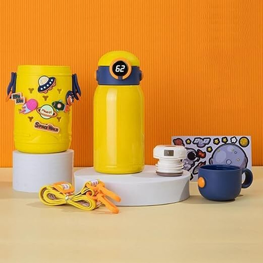 Kids Ally Thermos Flask with Straw Hot and Cold Water Bottle for