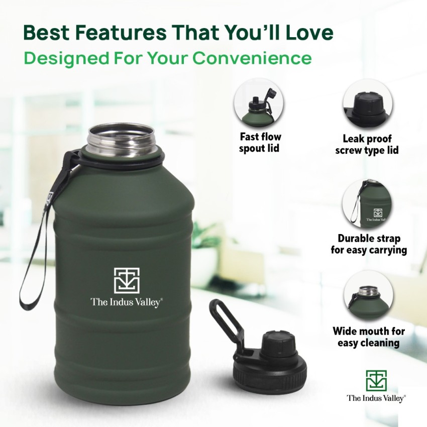 Buy Best Stainless Steel Hot & Cold Flask Bottle with Drinking Mug Lid –  The Indus Valley