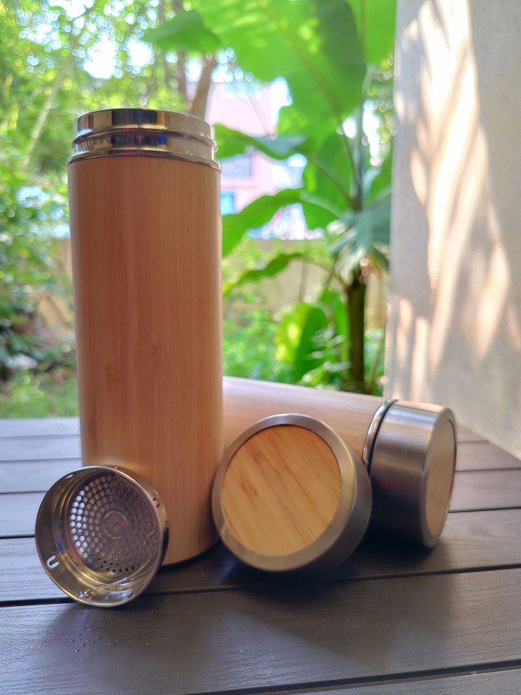 Bamboo thermos hot sale