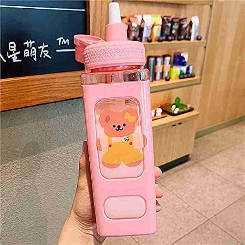 JHTPSLR Large Kawaii Water Bottle with Straw and 3D Stickers Cute Aesthetic  Bottle Kawaii Milk Bottl…See more JHTPSLR Large Kawaii Water Bottle with