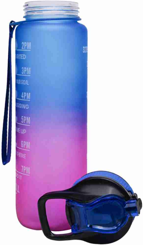 MARKET 99 Motivational Sipper Water Bottle with Time & Level Marker, Blue  Purple, 1 Liter 1000 ml Bottle - Buy MARKET 99 Motivational Sipper Water  Bottle with Time & Level Marker, Blue