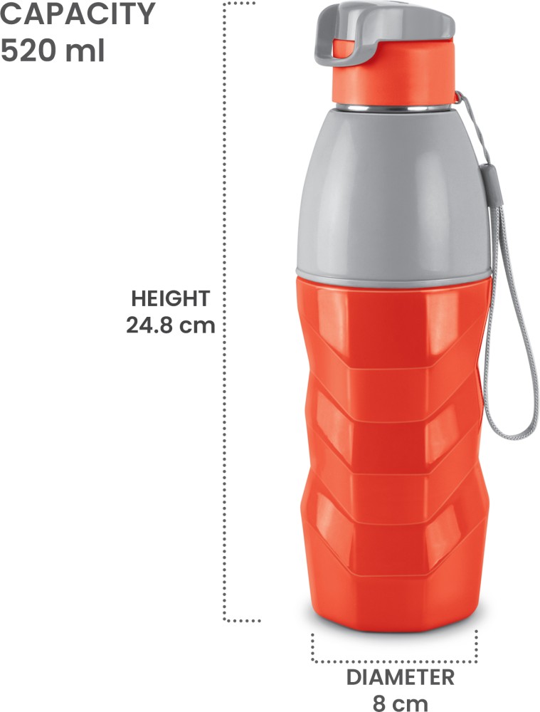 Milton Steel Convey 600 Insulated Inner Stainless Steel Water Bottle, 520  ml, Blue | Leak Proof | BPA Free | Hot or Cold for Hours | Office | Gym 