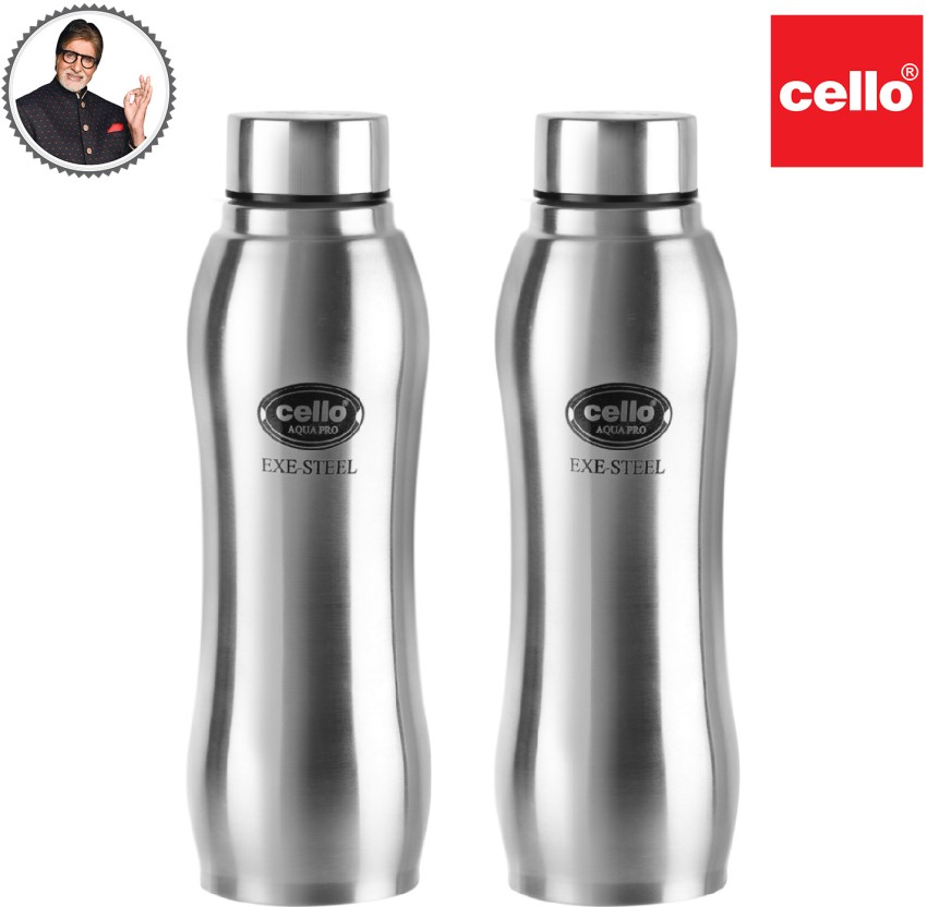 Cello Pro Stainless Steel Water Bottle 1000 ml Set of 1 Silver