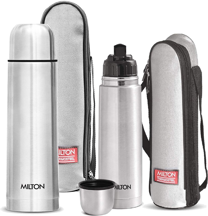 MILTON Thermosteel Flip Lid 1000 ML Flask (24hrs Hot & 24hrs Cold