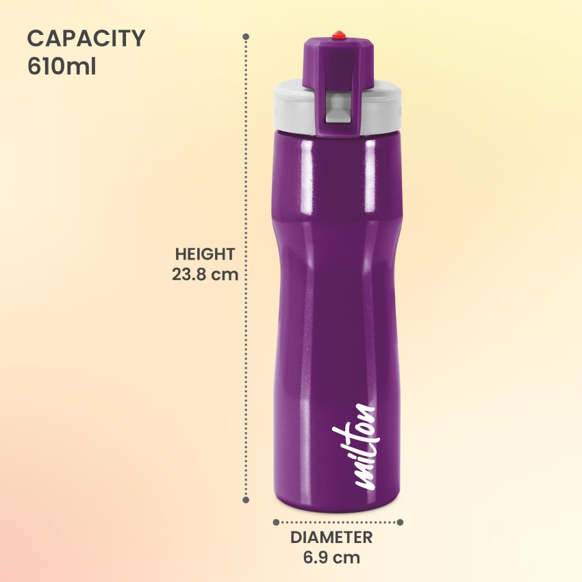 Buy Steel Water Bottle Online in India, Powder Parma Purple