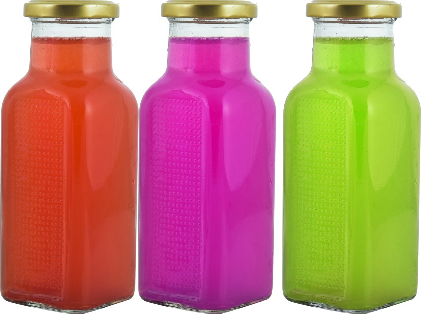  Machak Square Glass Water Bottle For Fridge With Air