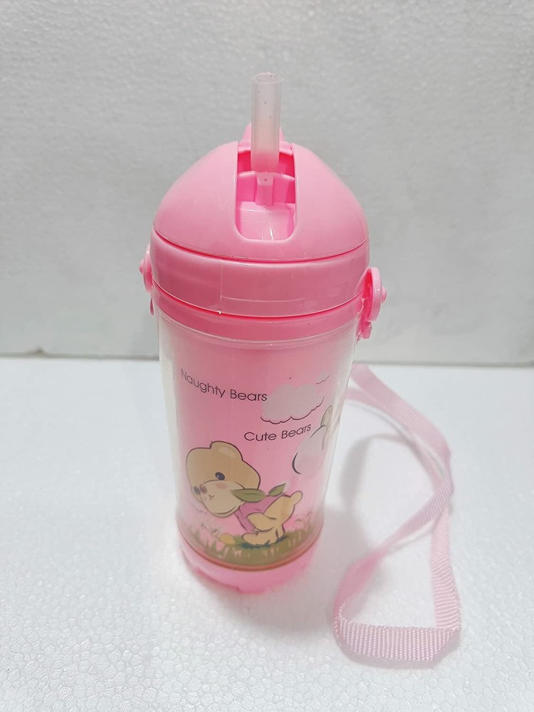 WiiBross Cute Water Bottles with Straw for Kids Girls Boys 500 ml Sipper -  Buy WiiBross Cute Water Bottles with Straw for Kids Girls Boys 500 ml  Sipper Online at Best Prices