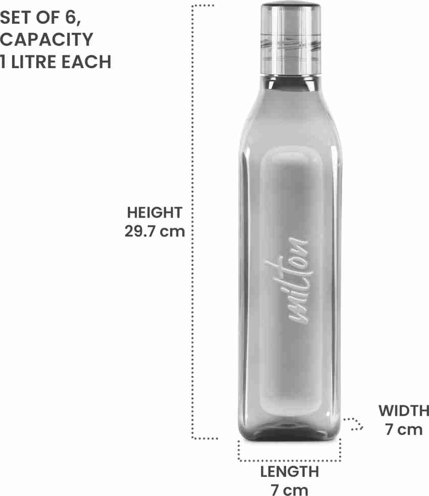 Milton Prime 1000 Pet Water Bottle, Set of 5, 1 Litre Each, Assorted | BPA  Free | 100% Leak Proof | …See more Milton Prime 1000 Pet Water Bottle, Set