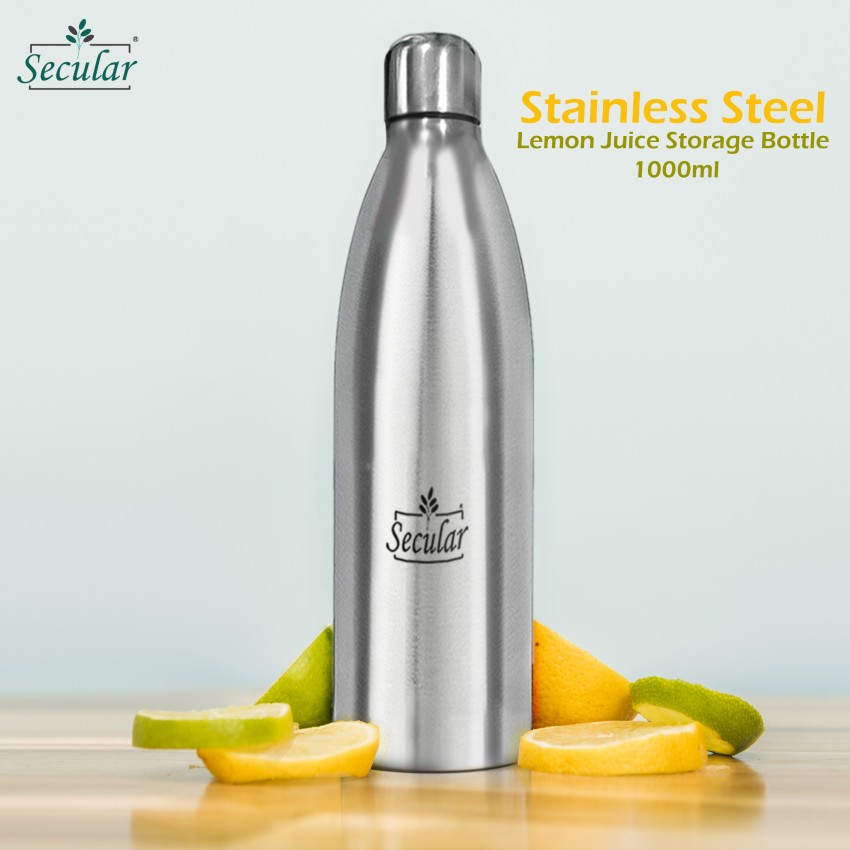 Secular Juice Storage Bottle, Stainless Steel Fresh Juice Bottle (Pack of  2) 1000 ml Bottle - Buy Secular Juice Storage Bottle, Stainless Steel Fresh  Juice Bottle (Pack of 2) 1000 ml Bottle