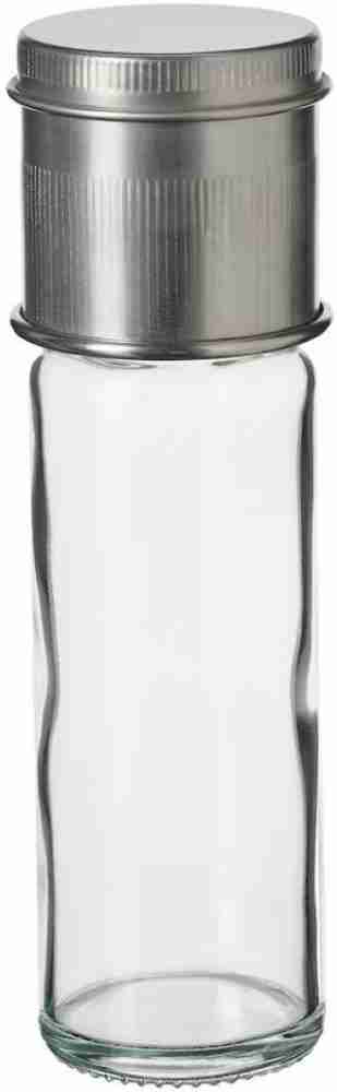 GULDFISK Spice jar, clear glass/stainless steel, 2 oz - IKEA