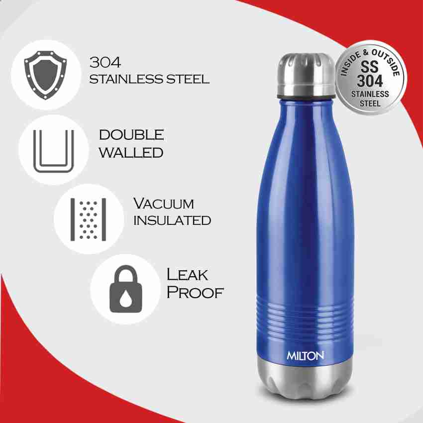 Milton 500 Thermosteel 24 Hours Hot and Cold Water Bottle, 500 ml