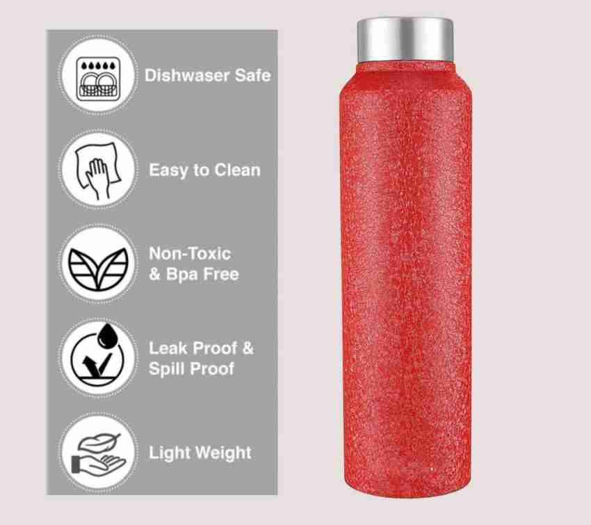 Buy NIRLON Eco Star Stainless Steel Water Bottle 900ml, Water Sipper Bottles  For Fridge, School,Gym,Home,office,Boys, Girls, Kids, Leak Proof(Red Colour