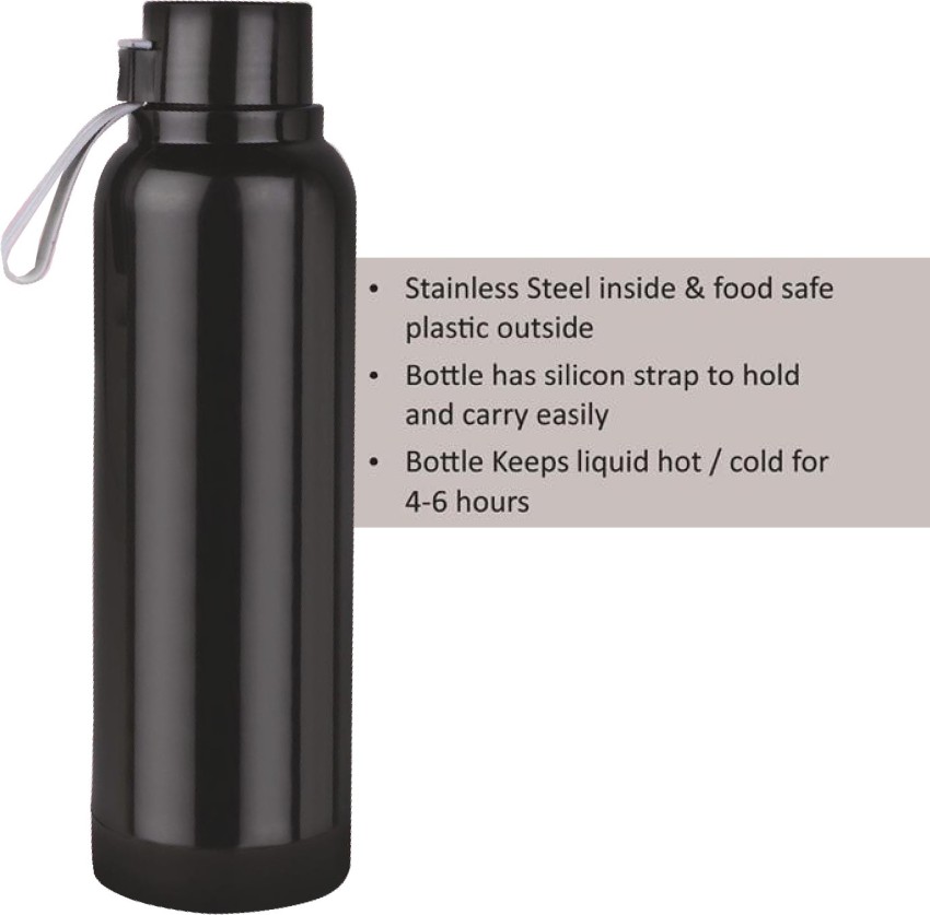 Square: Insulated Steel Bottle  Keeps Hot & Cold for 4-6 Hours