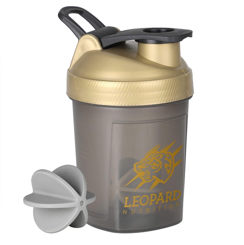 LEOPARD NUTRITION Mini Protein Shaker Bottle, 300 ml 100% Leak Proof BPA  Free (Combo Pack of 2) 300 ml Shaker