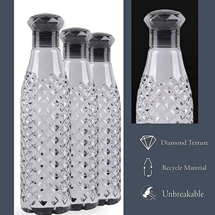Hichaki Traders Diamond Water Bottle BPA Free Set of 6 Bottles for