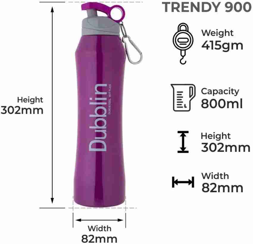 PRKSPAIN Trendy Stainless Steel Double Wall Vacuum Bottle Sports