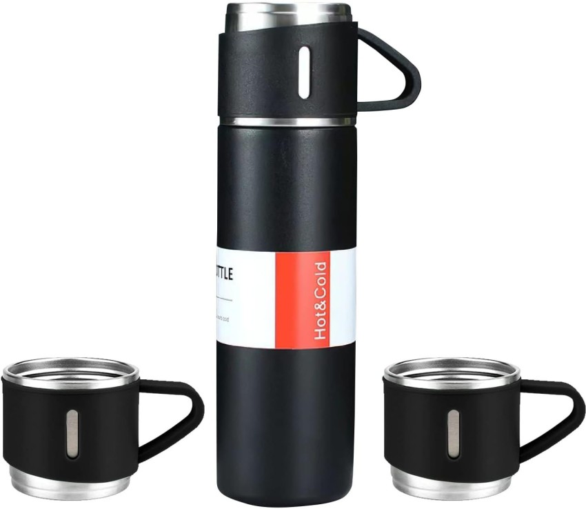 2 Stainless Steel Vacuum Flask Bottle Thermos Hot Cold Tea Coffee Insulated  17oz