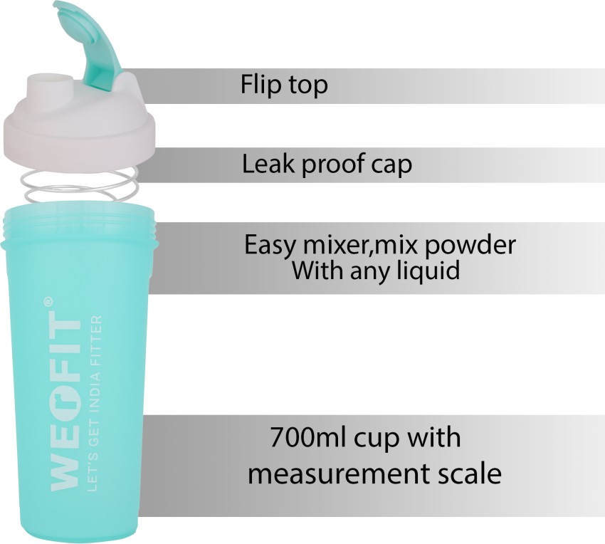 WERFIT Gym Shaker Bottle - Protein Shake Shaker with 2 Storage