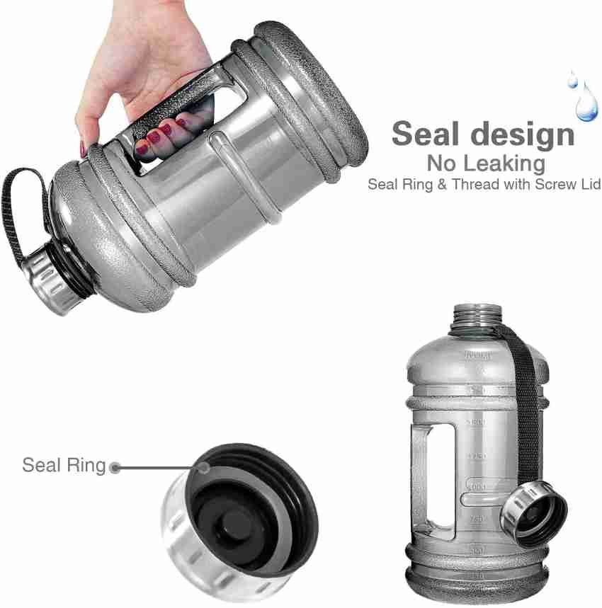 SUPERMALL 1.8L Motivational Water Bottle, Gym Bottle with Straw