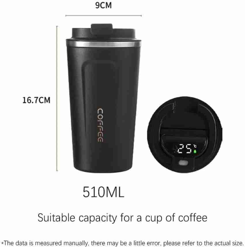 510ml Coffee Mug Stainless Steel Temperature Display Vacuum Flask Insulated  Cup