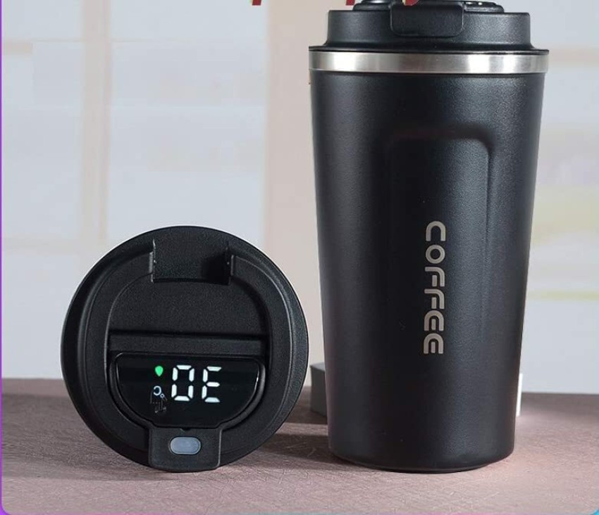 500ml Thermal Coffee Thermos Car Water Bottle, Intelligent Temperature Cold  Hot Cup, Stainless Steel Vacuum Flask, Gym,Travel