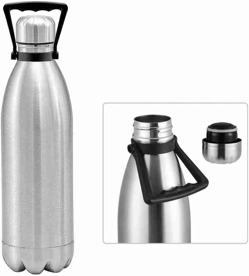 Milton Thermosteel Duo DLX 1500, Double Walled Vacuum Insulated 1500 ml |  51 oz | 1.5 Ltr | 24 Hours Hot and Cold Bottle with Cover, 18/8 Stainless