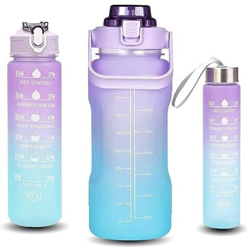 900ml Portable Water Bottle Motivational Sports Water Bottle With