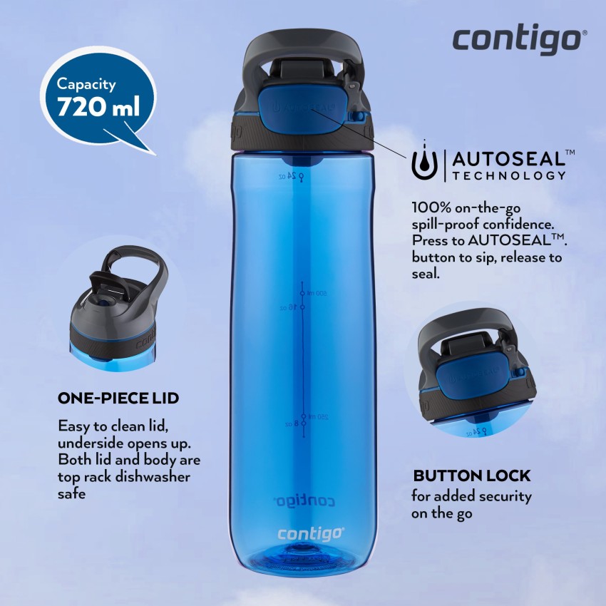 Sipper Contigo Autoseal Cortland Water Bottle 720ml Grapevine