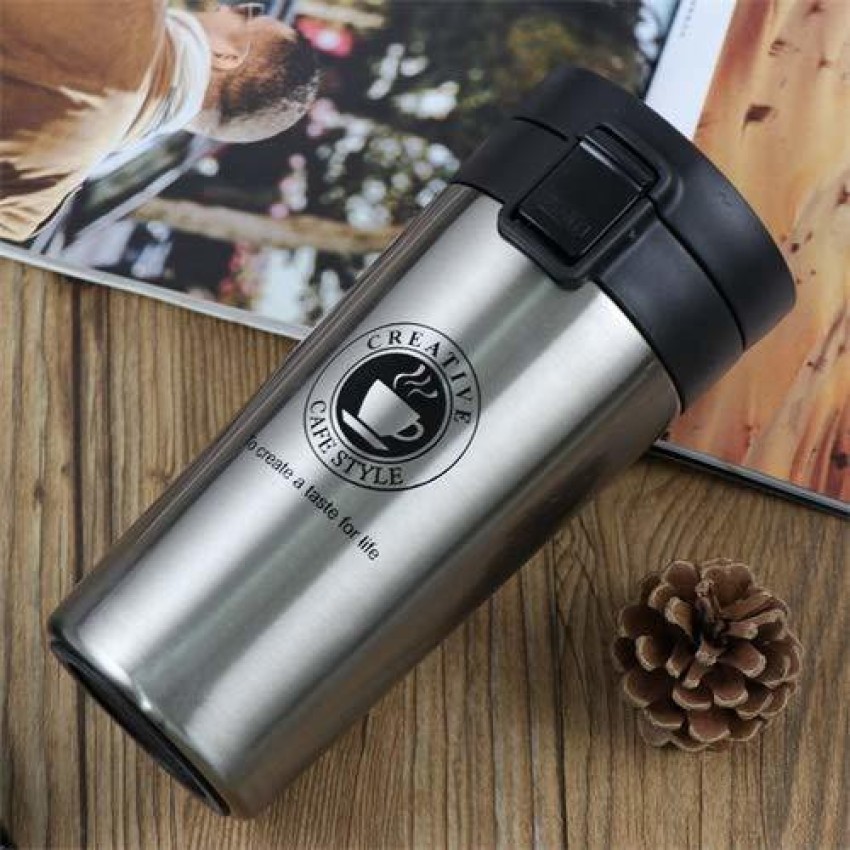 Thermos Flask Cup Travel Mug Stainless Steel Bottle 400ml Hot Vacuum  Insulated
