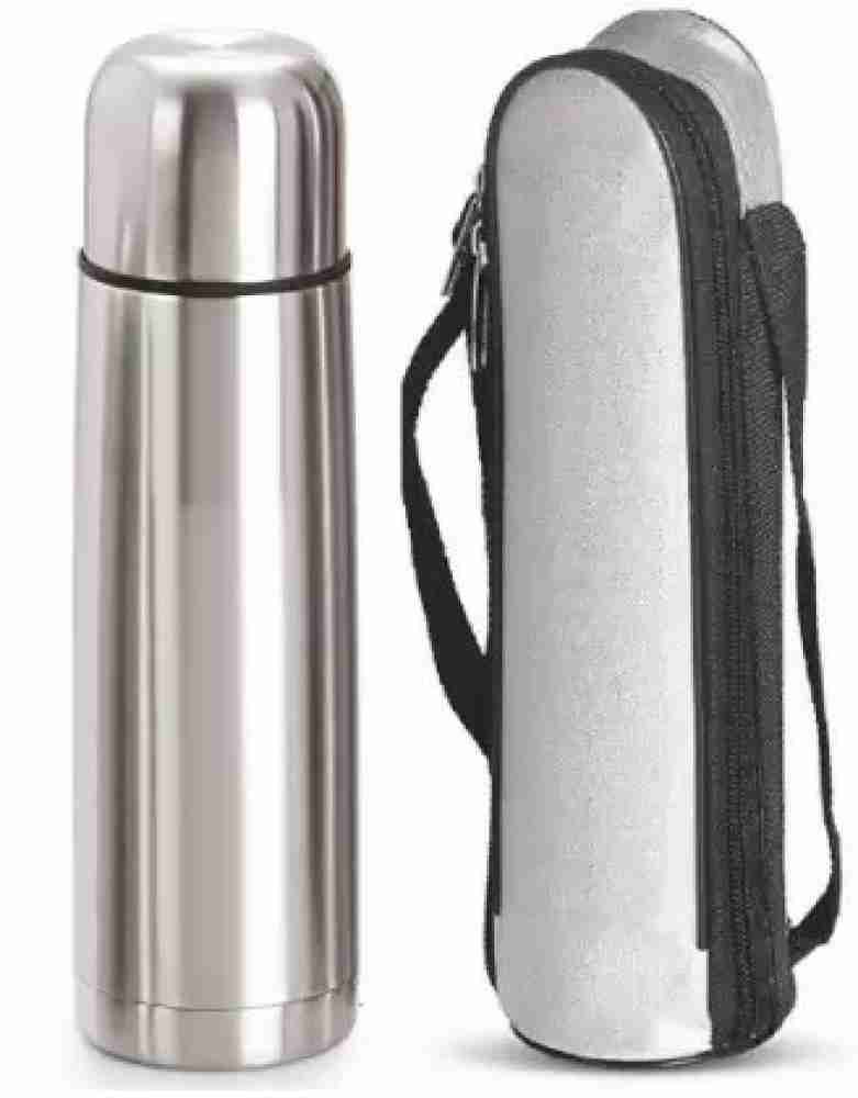 Legami - Thermal Flask 500ml Lightweight and Durable Water Bottle Airtight  12 Hours Hot Drinks 24 Hours Cold Eco Friendly Removable Silicone Handle