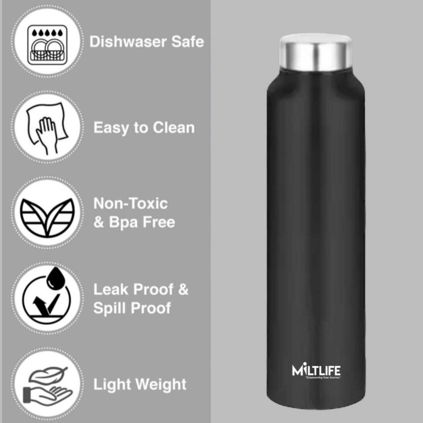 Panca Stainless Steel Water Bottle 1 Litre, Water Bottle for  Home/Office/Gym (SET OF-2) 1000 ml Bottle - Buy Panca Stainless Steel Water  Bottle 1 Litre, Water Bottle for Home/Office/Gym (SET OF-2) 1000