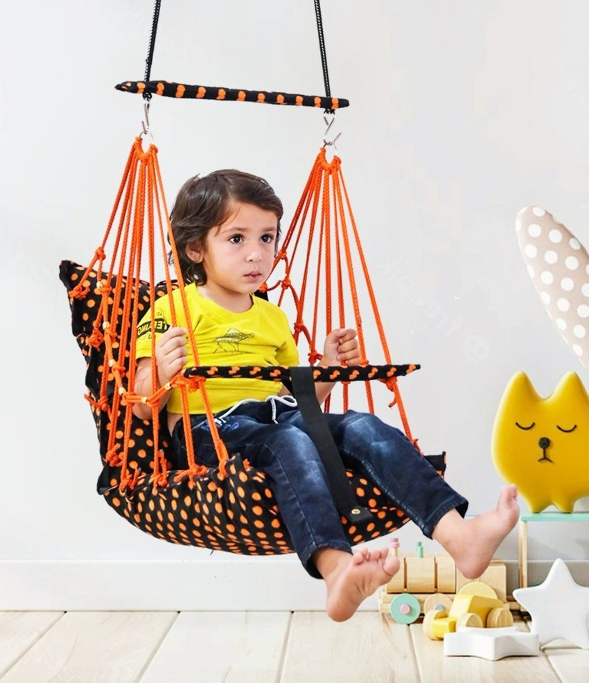 Plus Immortal Store Cotton Baby Swing for 1 5 Year baby Foldable Washable With Safety Belt Rop Bouncer Buy Baby Care Products in India Flipkart