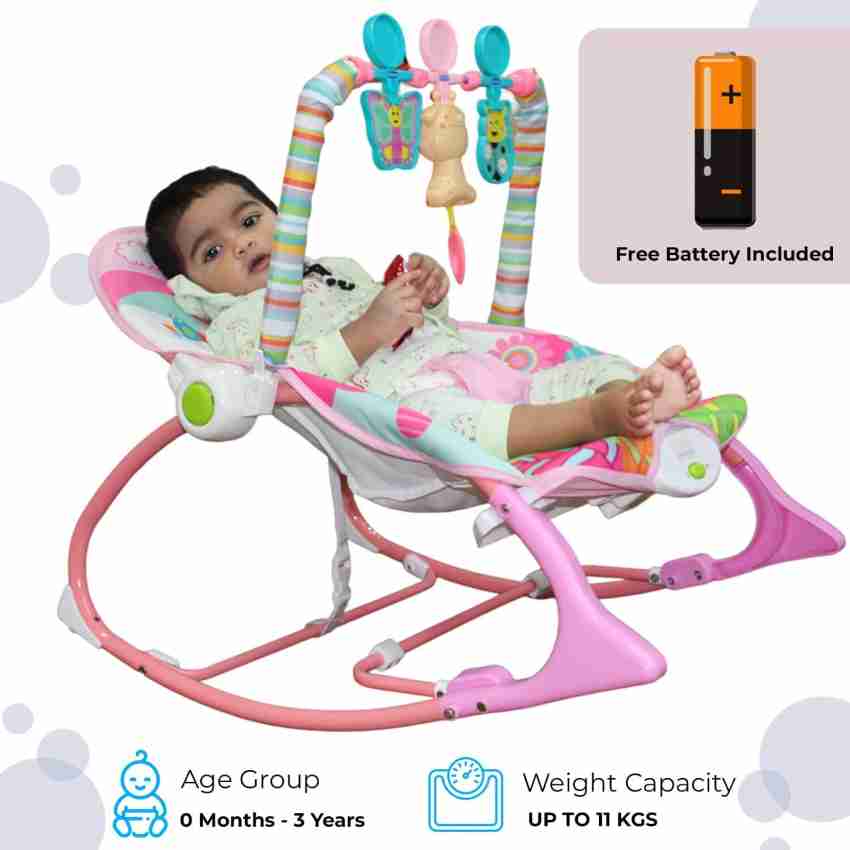 Safe o kid Baby Rocker Chair with Battery Safety Harness Toy Bar Music and Multi Recliner Rocker Buy Baby Care Products in India Flipkart