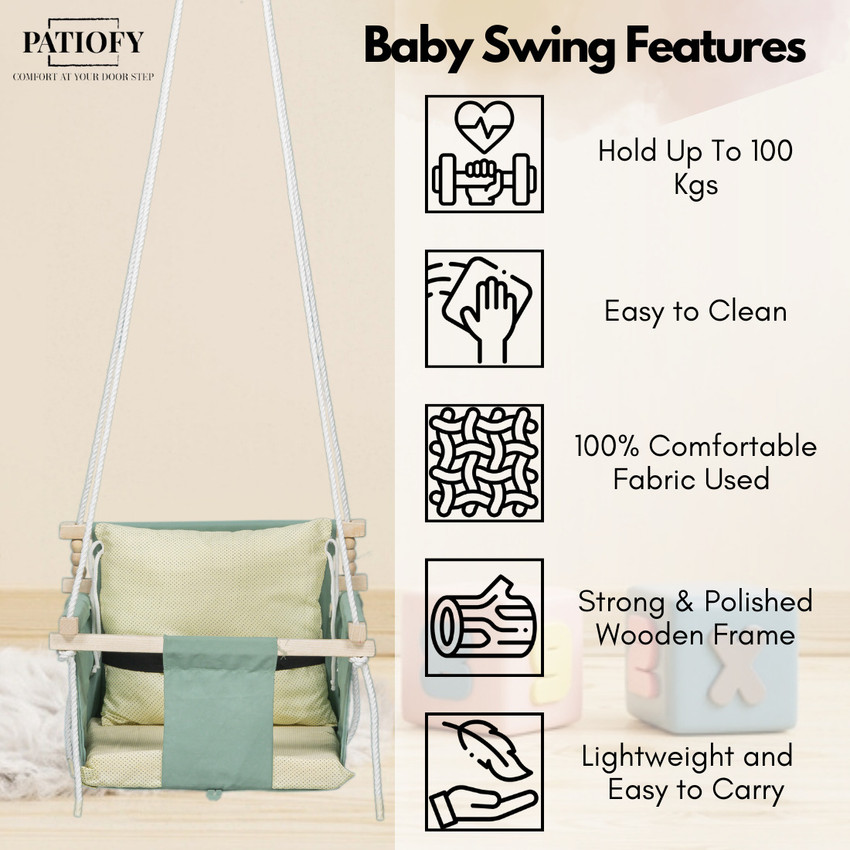 Patiofy Baby Swing Swing for Baby and Kids Hanging Jhoola for