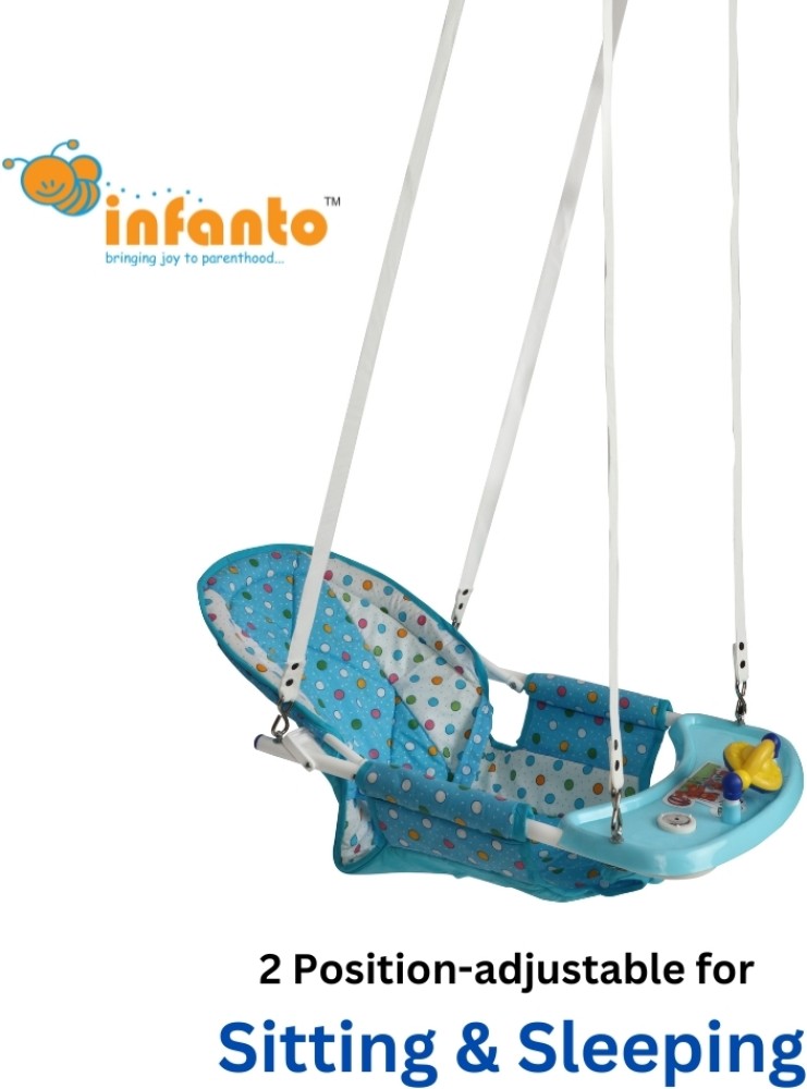 Infanto Cozy Swing DLX, 2 Positions Adjustable for sitting & sleeping, 2PT Safety  belt Swings - Buy Baby Care Products in India