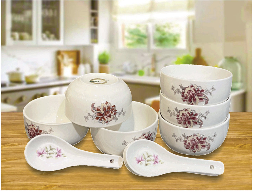Lemon Tree Ceramic Bone China Soup Bowl Soup Set of 6 with Spoon Price in India Buy Lemon Tree Ceramic Bone China Soup Bowl Soup Set of 6 with Spoon online