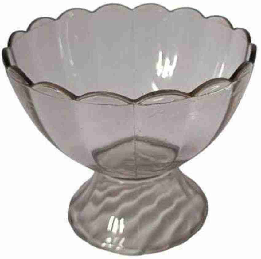 Plastic Bowls - Clear Floral Dessert Bowls