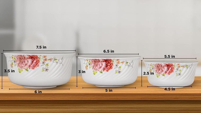 MDNSHO Ceramic Serving Bowl Airtight Round Microwave safe Bowl set with Lid  Ceramic Serving Bowl (Multicolor, Pack of 3) Price in India - Buy MDNSHO  Ceramic Serving Bowl Airtight Round Microwave safe