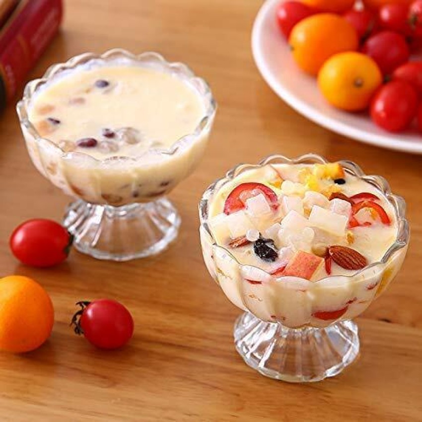 VERPHX Glass Dessert Bowl Dessert Bowls Ice Cream Cup Pudding