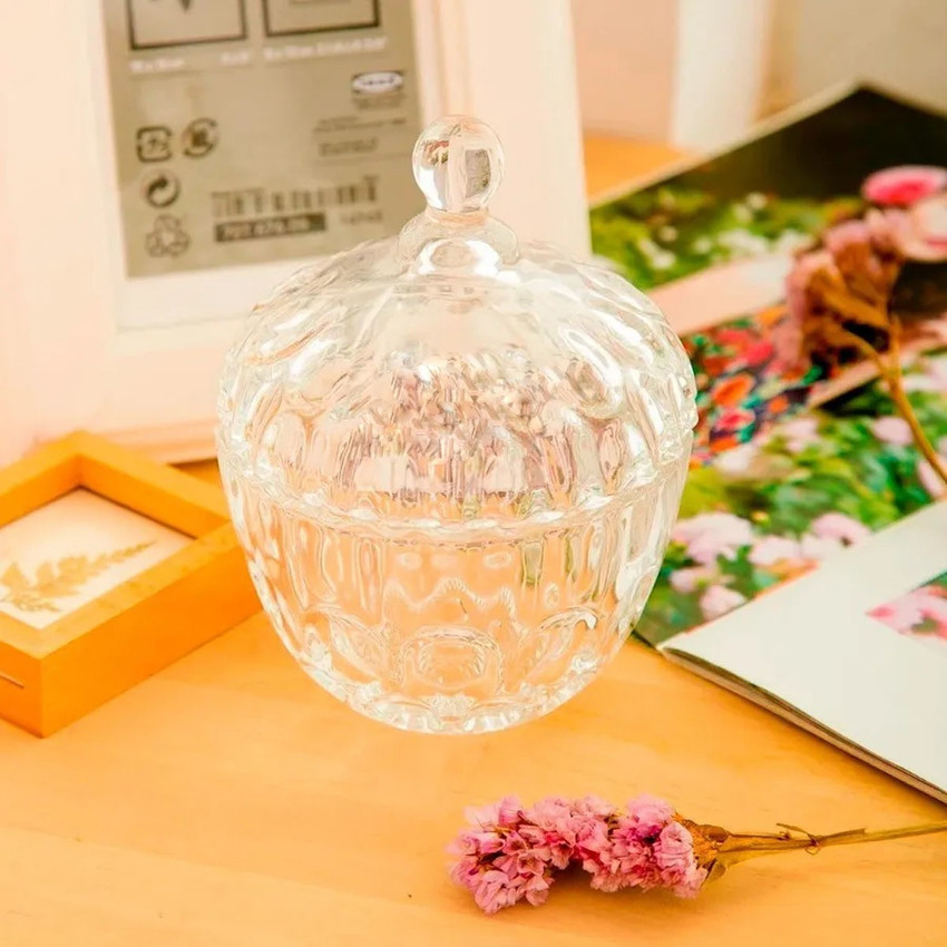Glass candy dish deals