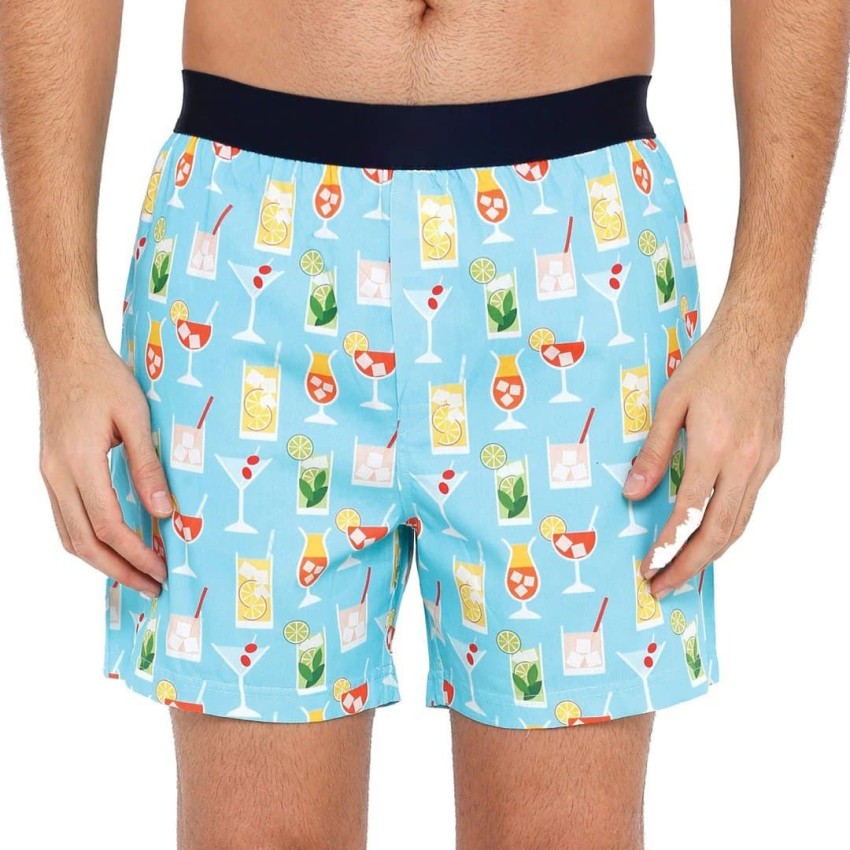 Printed 100% Cotton Woven Boxer Drinks L by Tommy Bahama