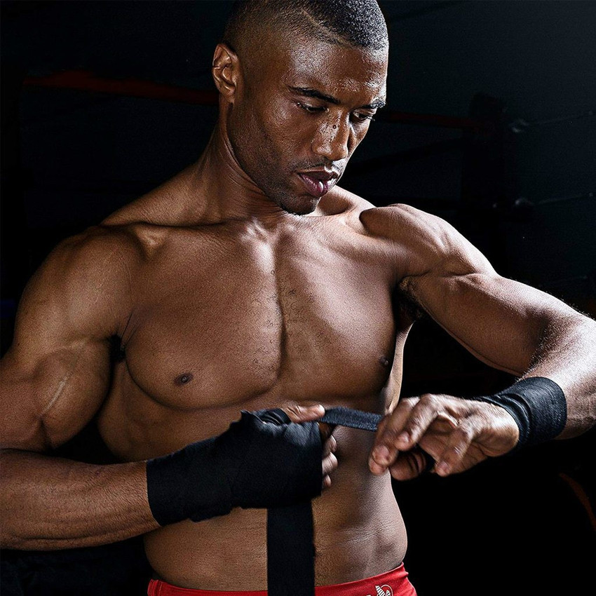 Women's boxing hand wraps and gloves top