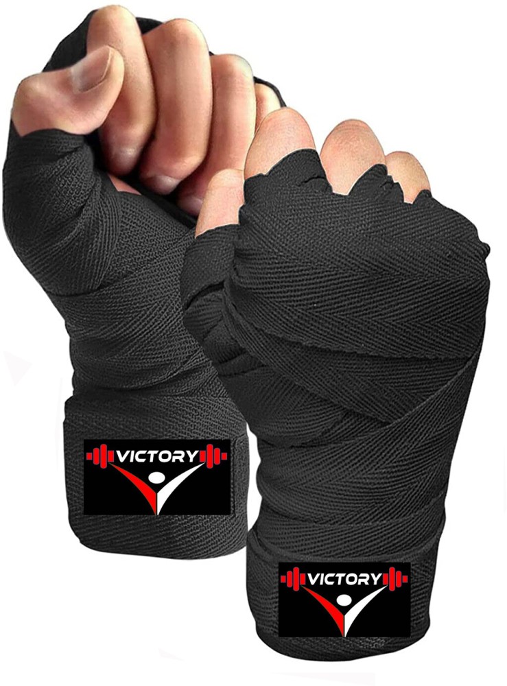 Venum Unisex Kontact Elastic Cotton Boxing Exercise Wrap - 180 inch - Black  and White 