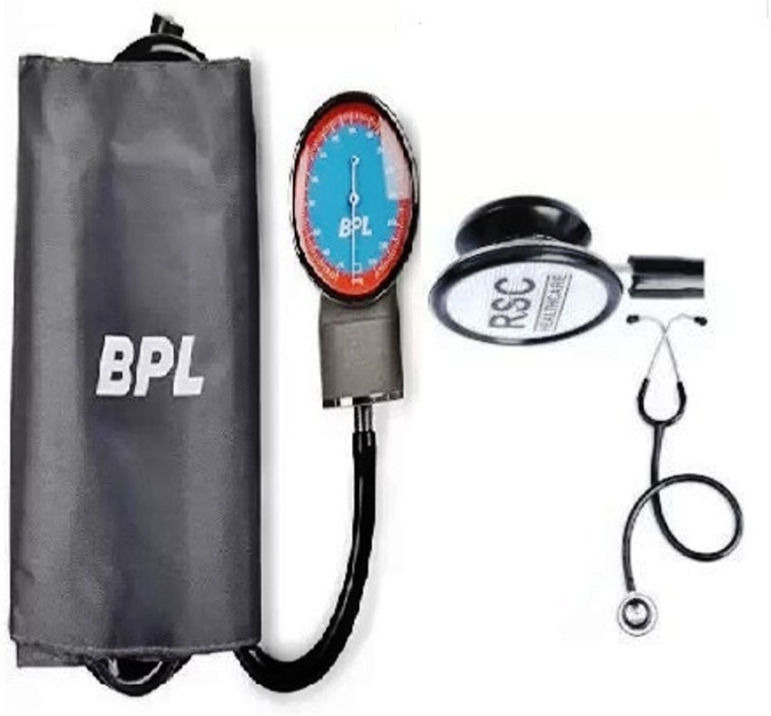 rsc healthcare Clock Dial Type Black Aneroid Palm Manual Professional  Sphygmomanometer & Pressure Gauge Blood Pressure