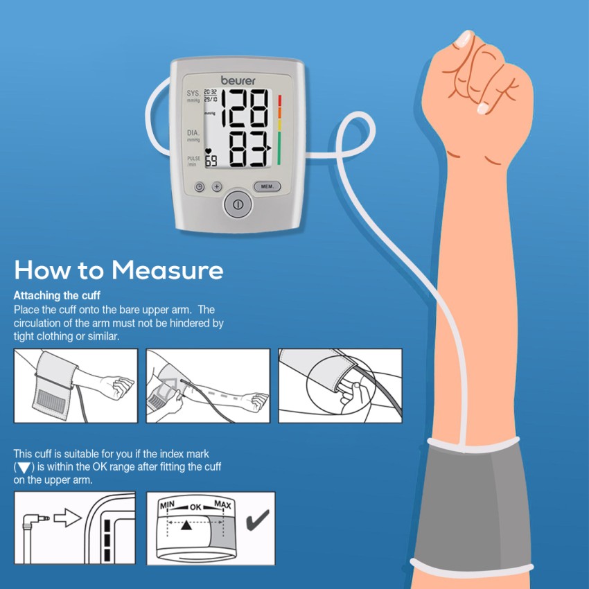 Beurer Upper Arm Blood Pressure Monitor with LCD Display - BM-35 -  SKU-TA4OR-HJV9QK